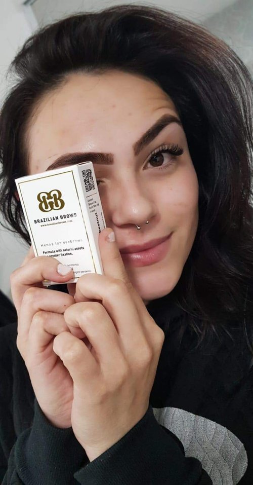 Brazilian Brows Eyebrow Henna Pack & Tinting Kit – Dark Chestnut