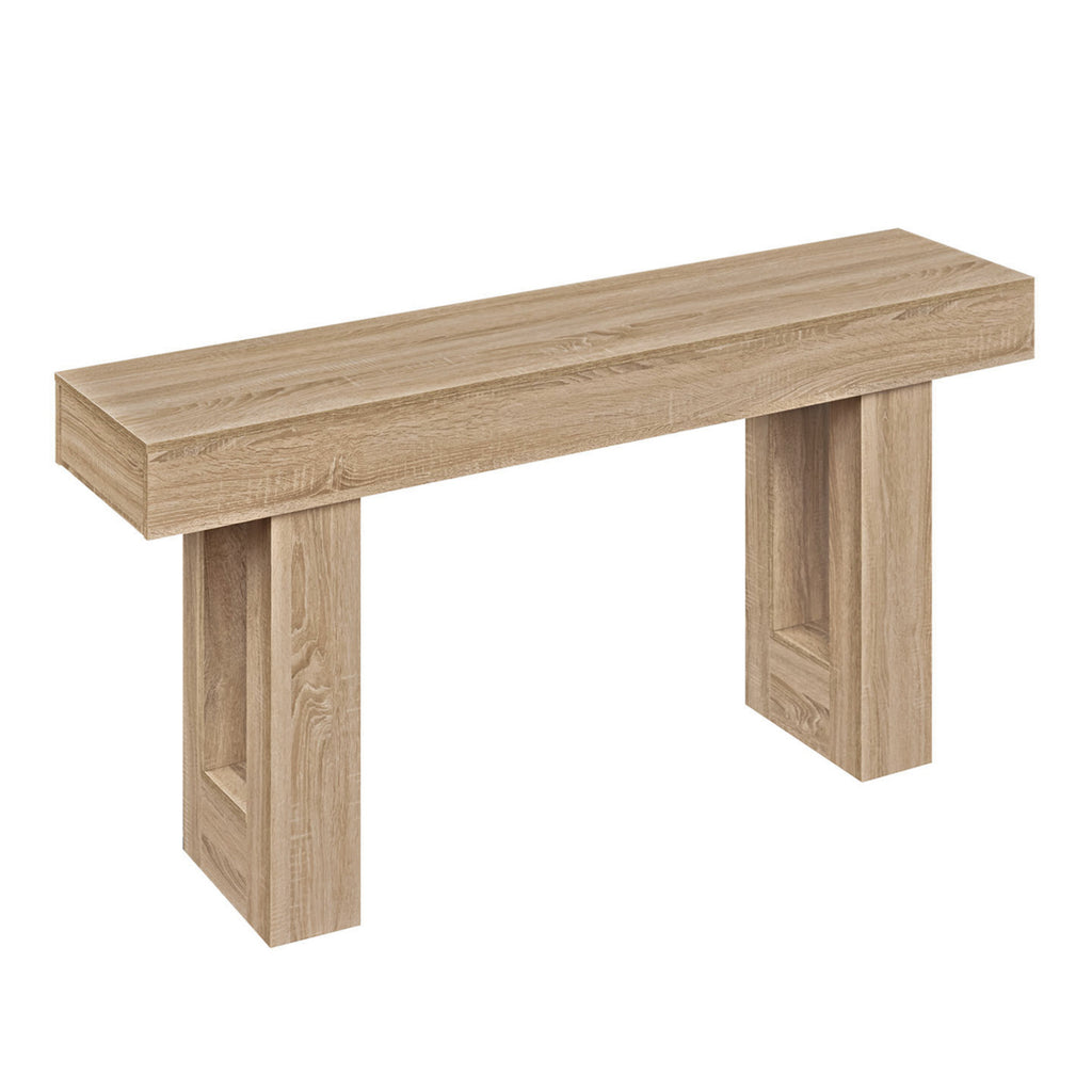 46 Inch Solid Wood Console Table - 2-Tier Farmhouse