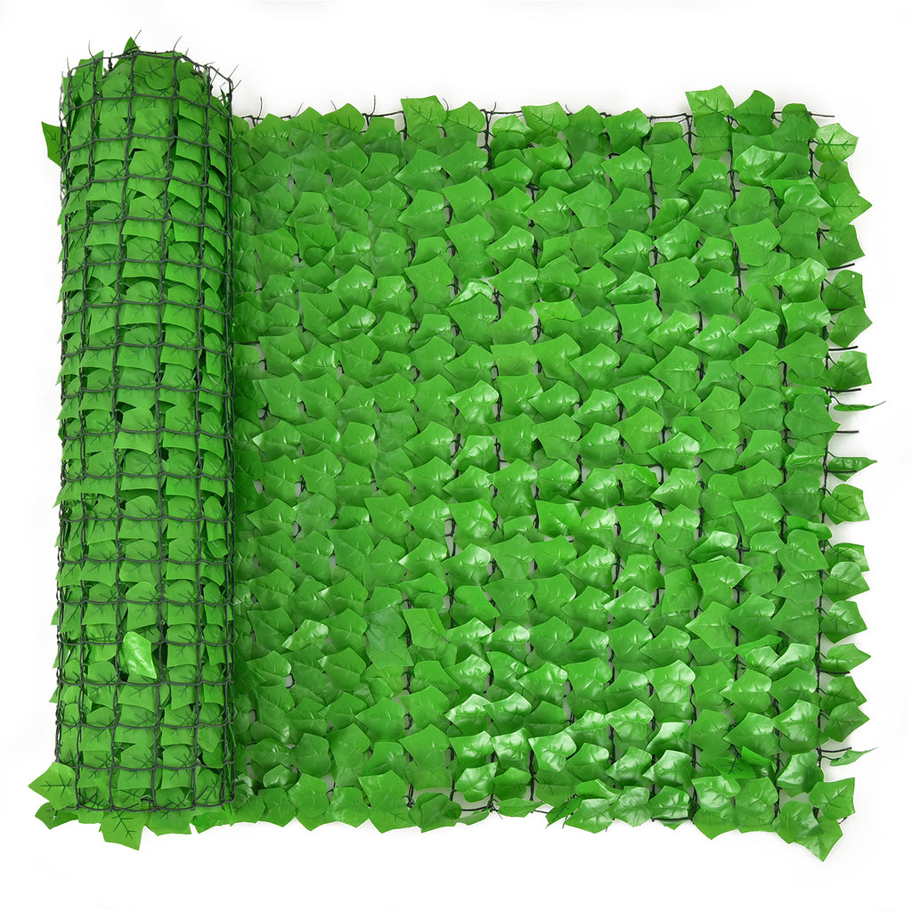 Artificial Ivy Privacy Fence 118x39 Inch Faux Hedge for Garden & Outdoor - 1 Piece