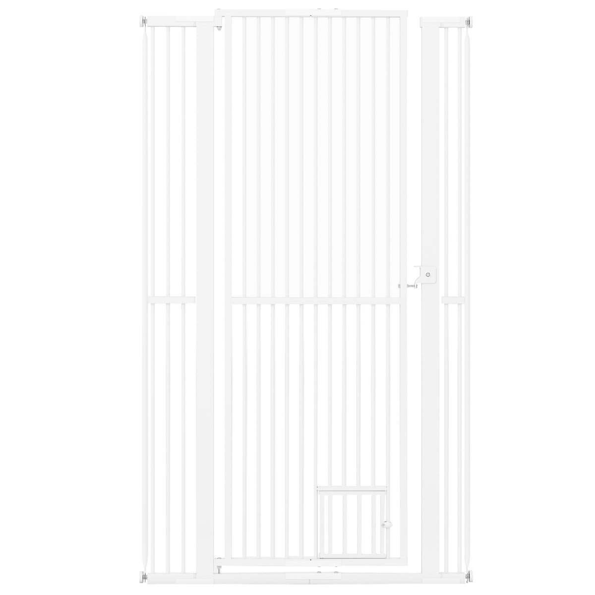 Extra Tall Metal Cat Gate 67.5 Inch with 30.5-41 Inch Width, White, Variation of this listing