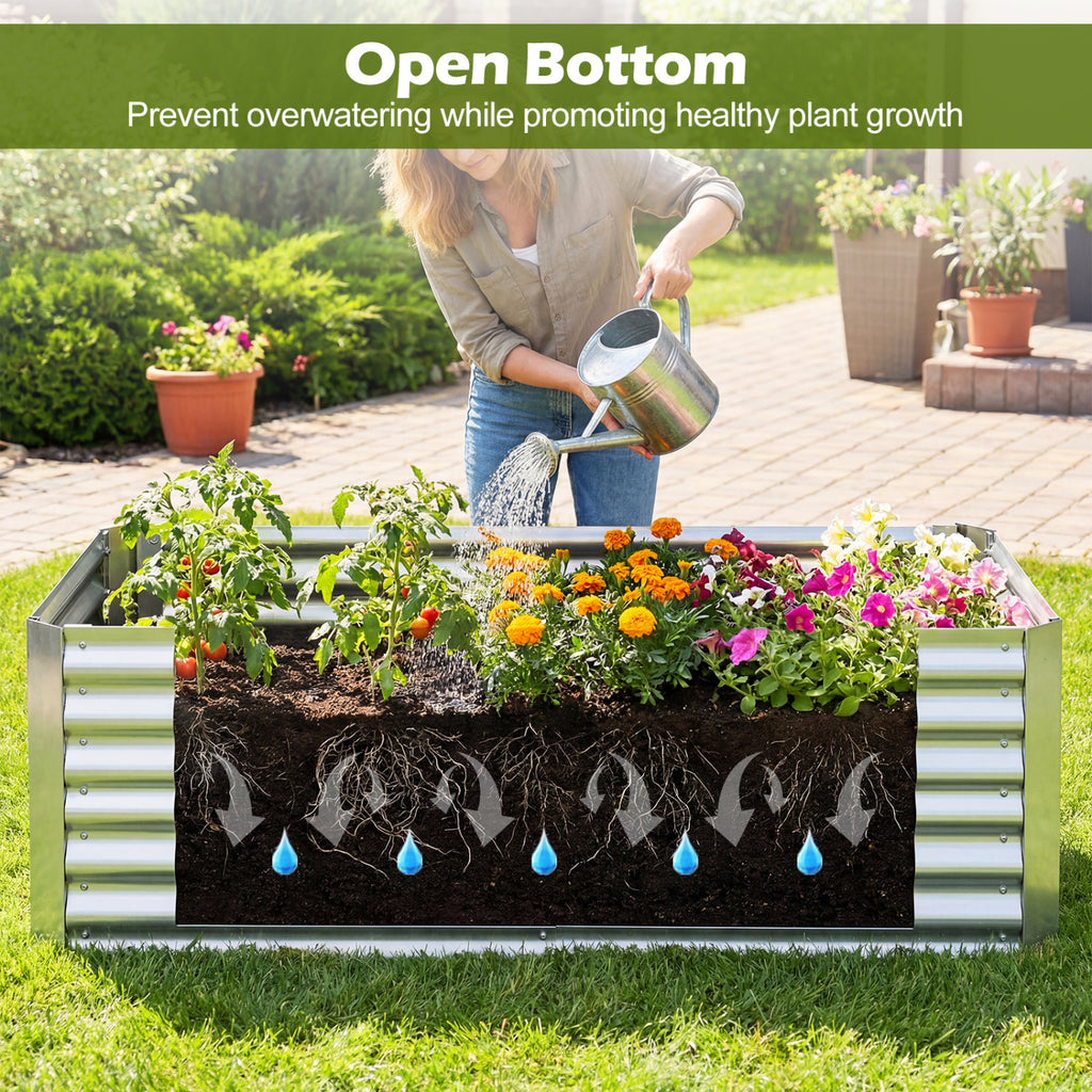 68 x 33 21 Inch Raised Garden Bed with Cover Planter Box Mini