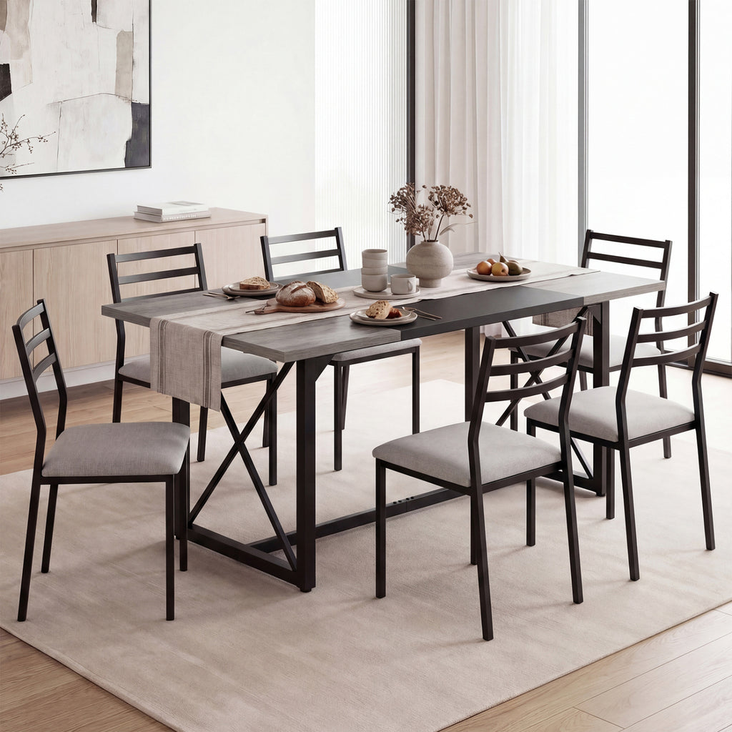 6FT Conference Table with Power Outlets Seats 6-8 - Natural