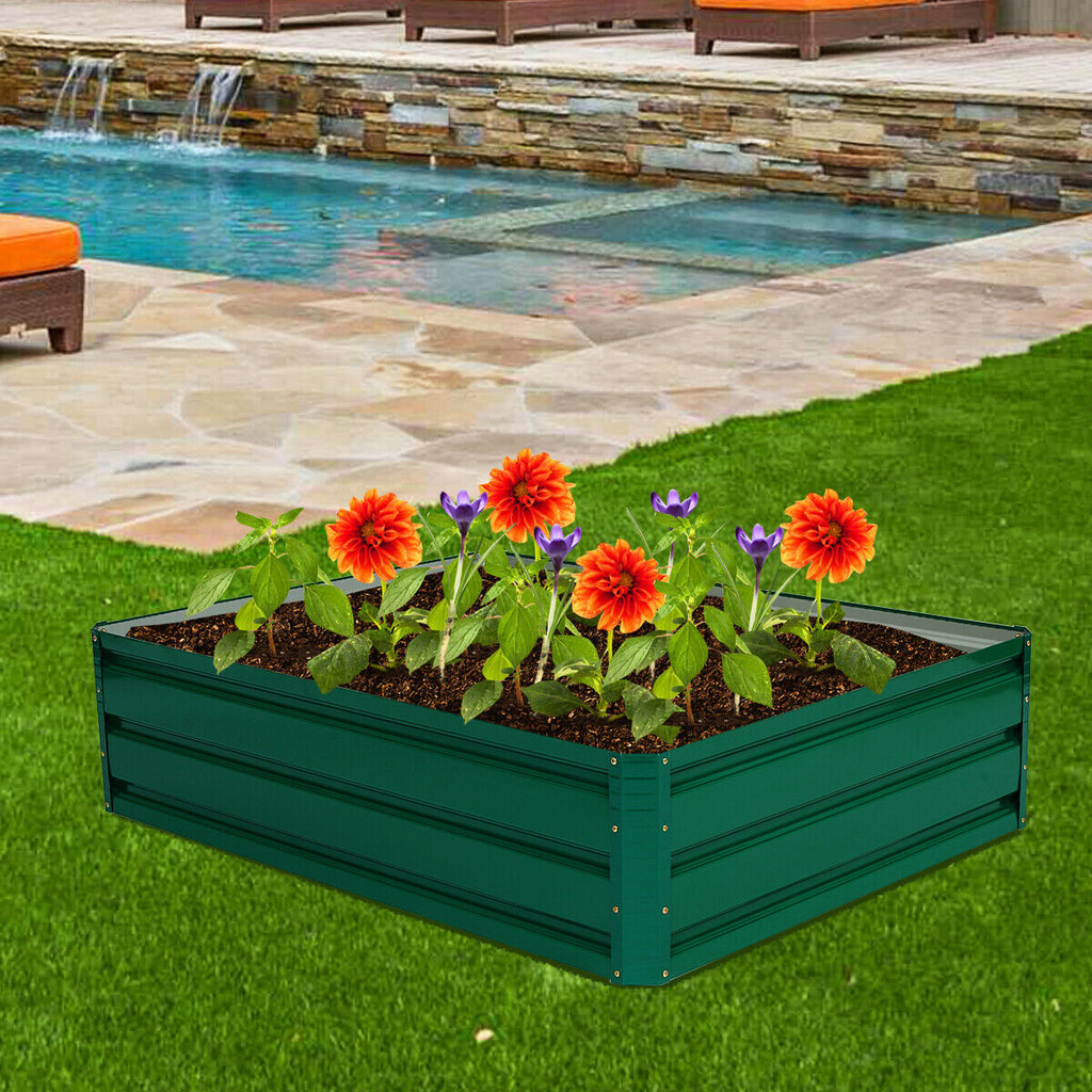 Raised Garden Bed 47 Inch - Vegetable & Flower Planter, 1 Ft Height