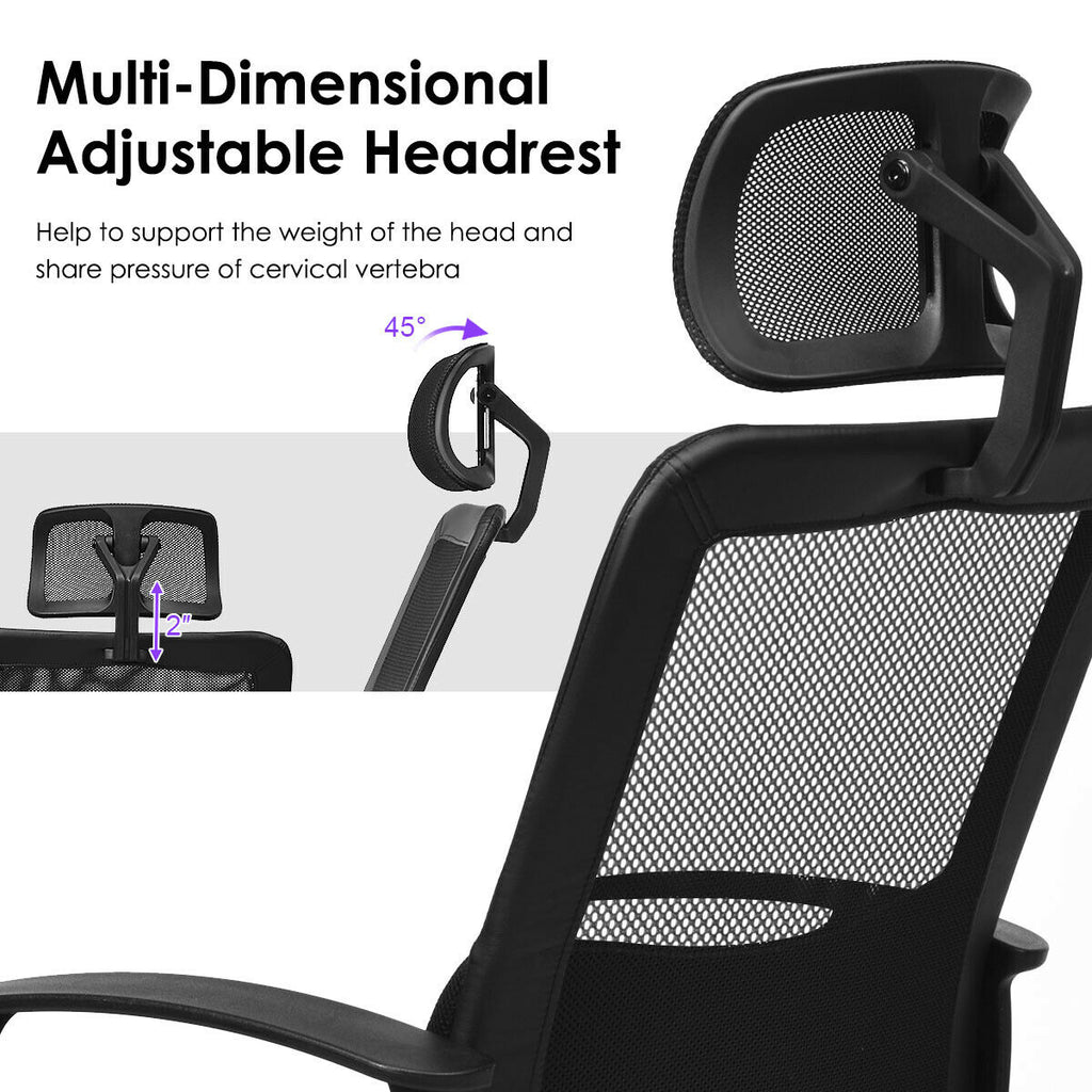 Ergonomic Mesh Office Chair – High Back Swivel