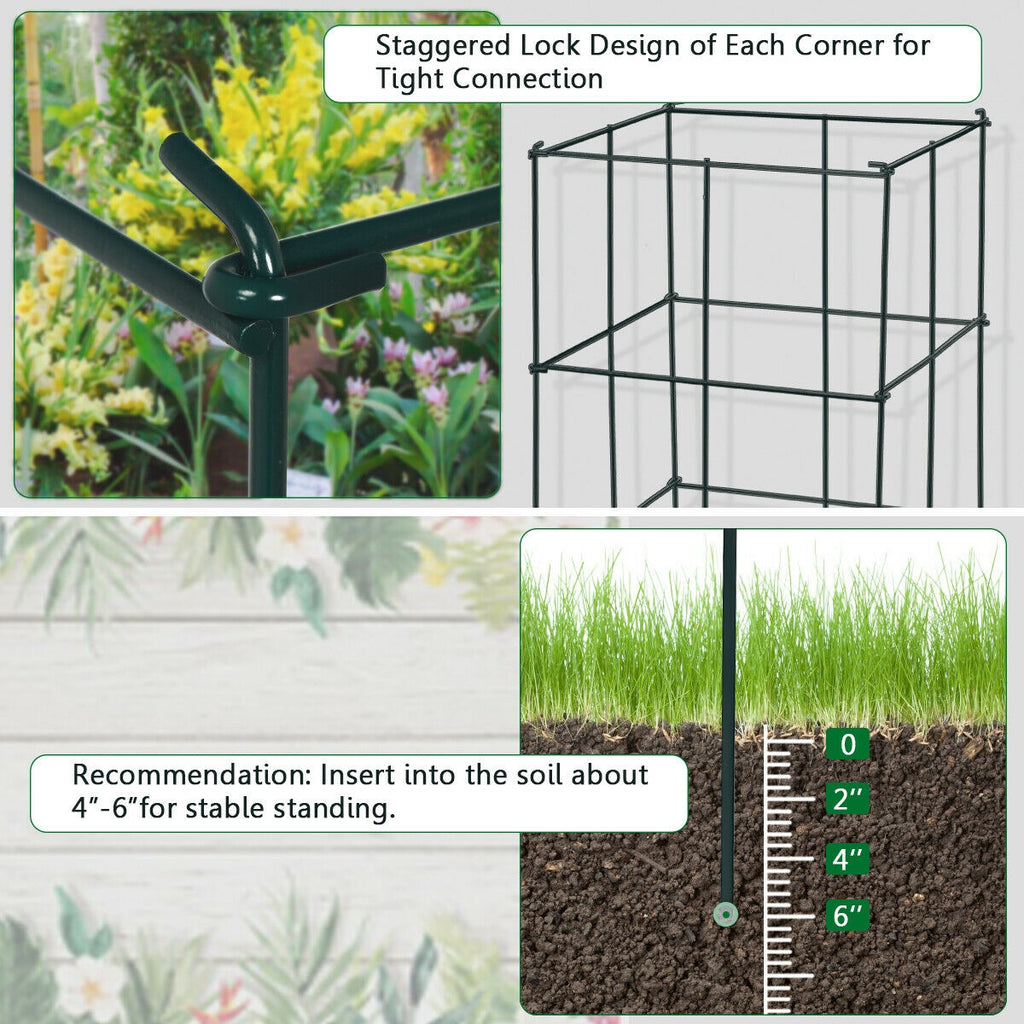 4 Pack Garden Trellis for Climbing Plants Flower Vegetable