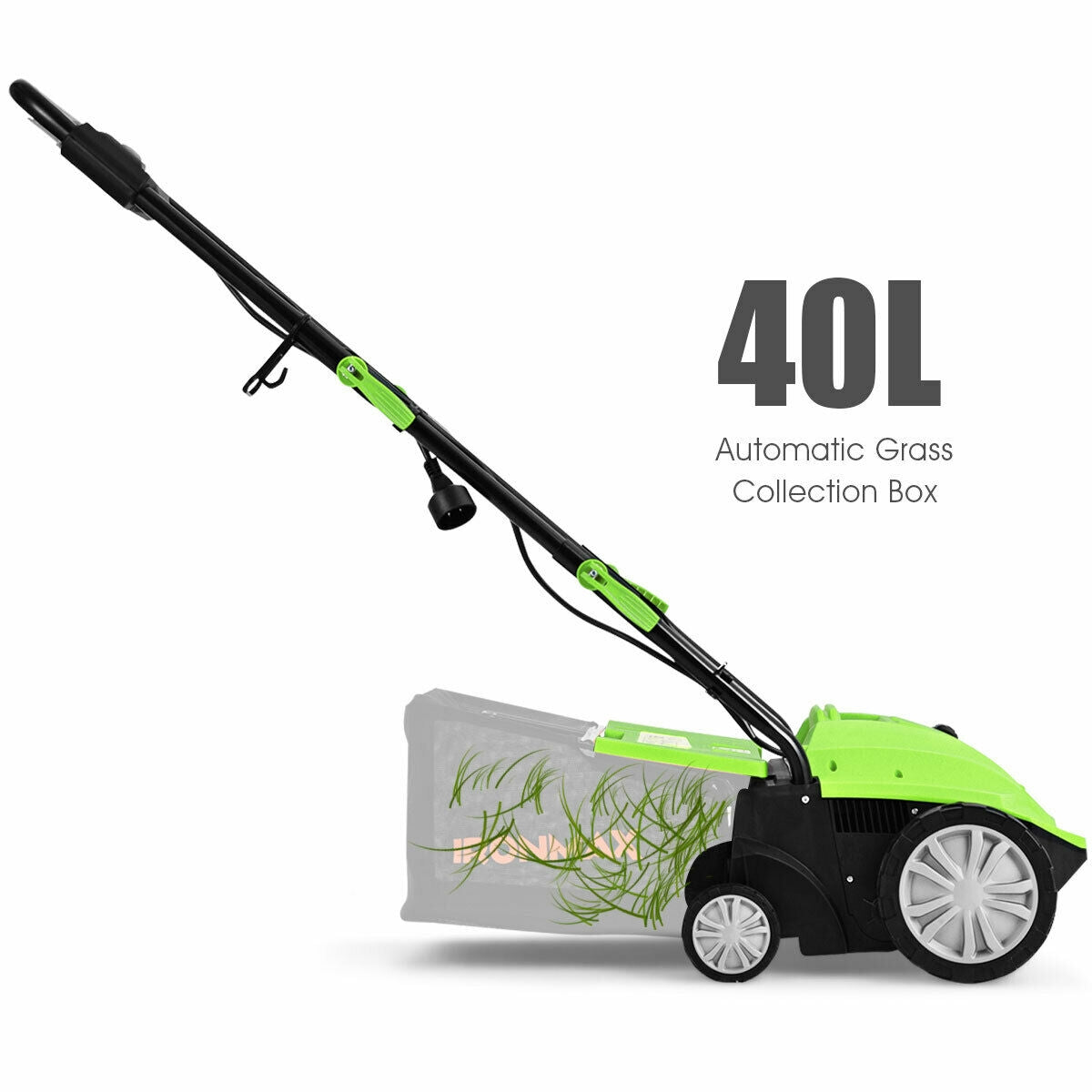 13 Inch 12 Amp Electric Scarifier with Bag - Green