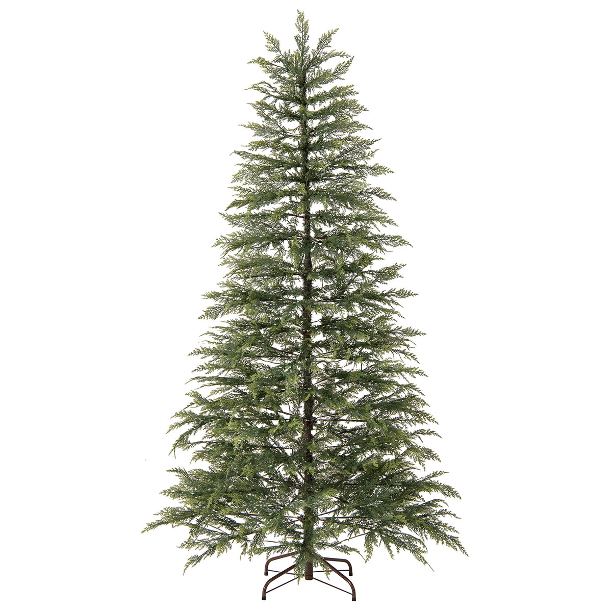 6.5/7.5 Feet Artificial Christmas Tree with Colorful LED Lights & Branch Tips - 6.5 ft