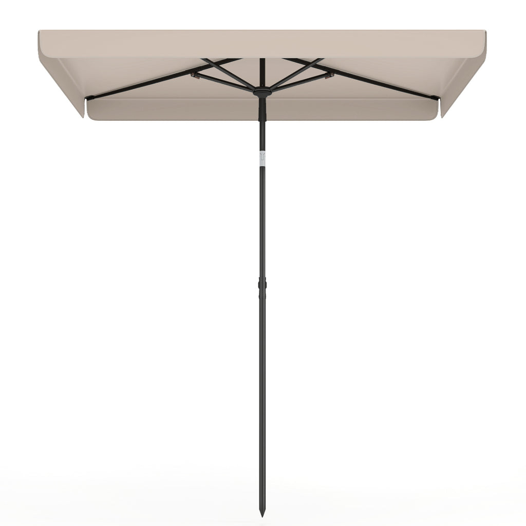 6.5 x 4.3 Feet Rectangular Outdoor Balcony Umbrella with Tilt Adjust