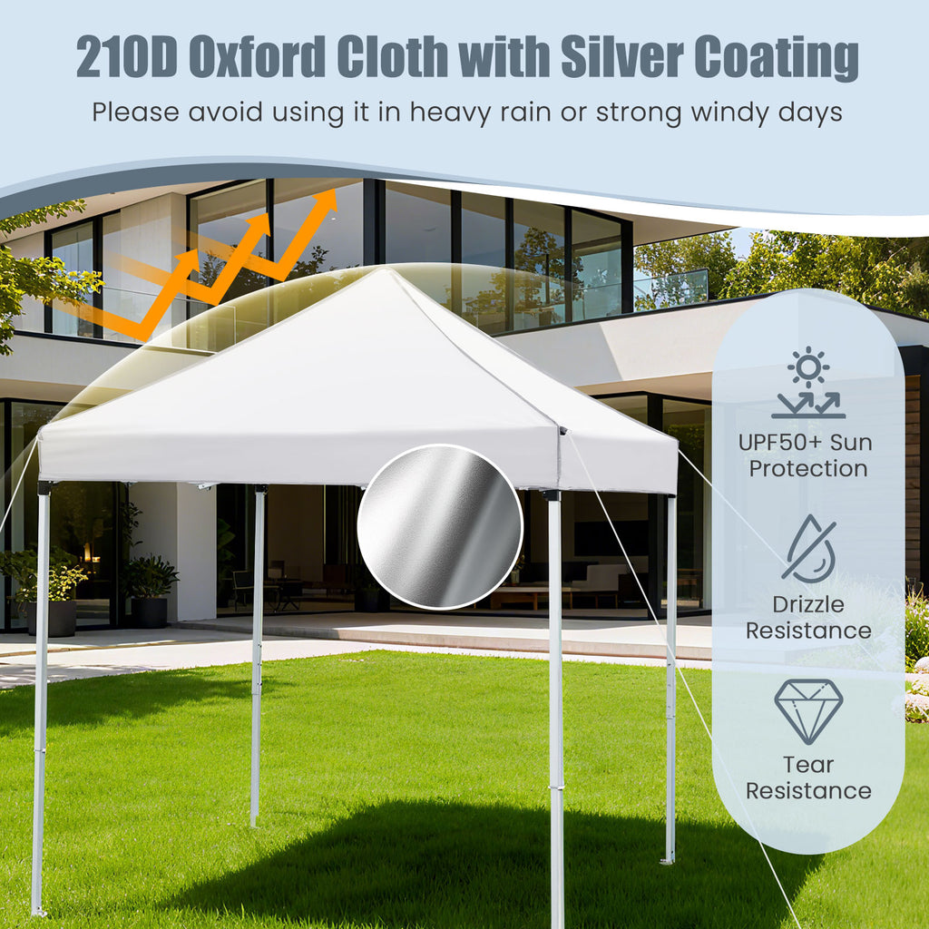 6.5 x FT Pop up Canopy Tent with 4 Sidewalls and Wheeled Bag