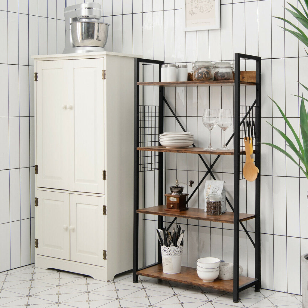 4 -Tier Industrial Open Storage Bookshelf