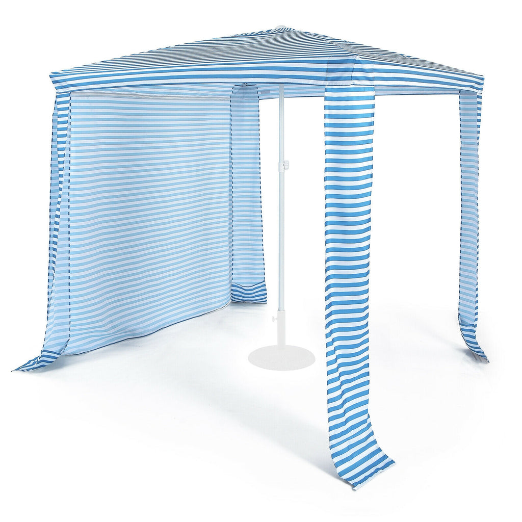 Beach Canopy Tent with Detachable Sidewall and Folding Table