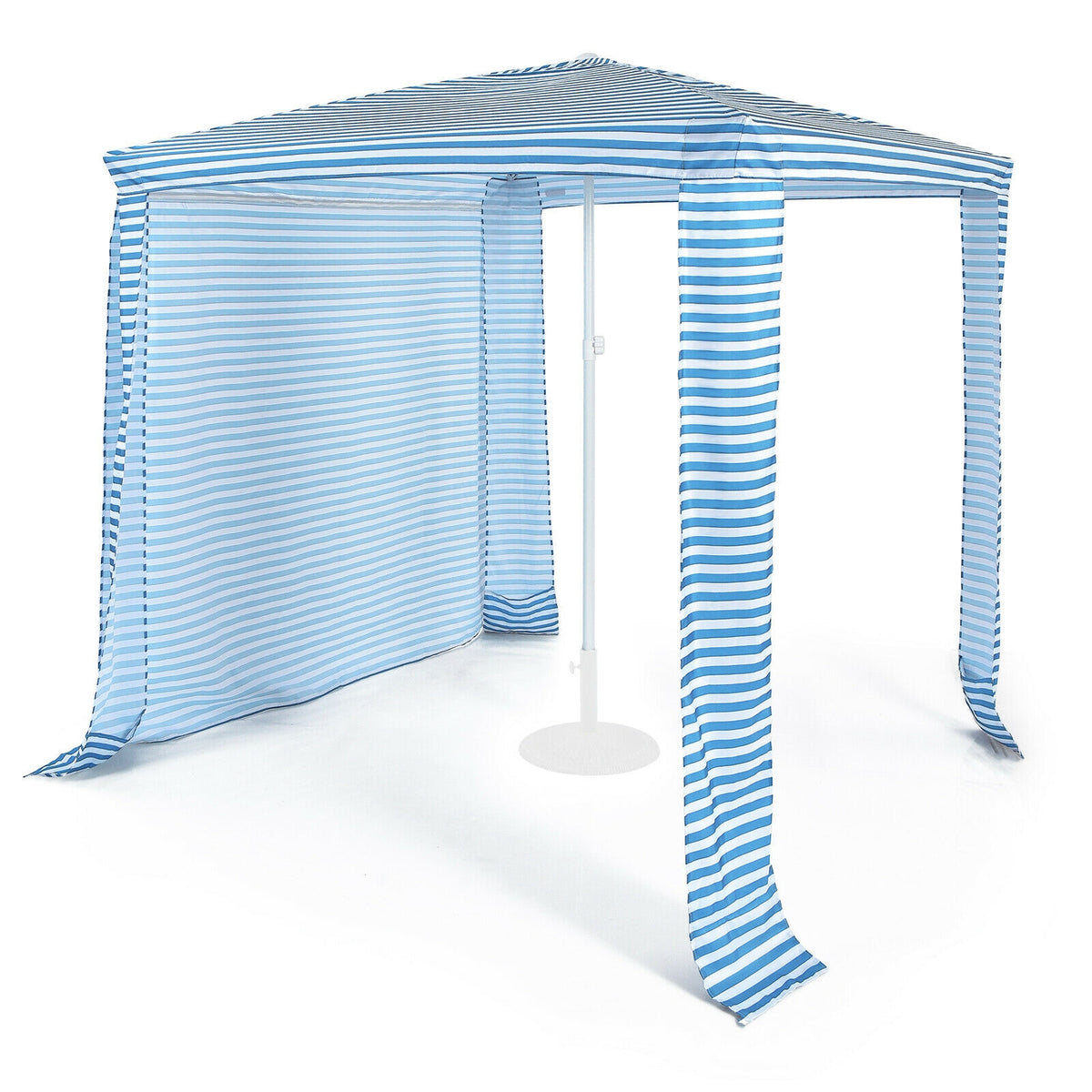 Beach Canopy Tent with Detachable Sidewall and Folding Table