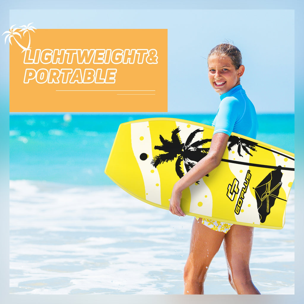 Lightweight Bodyboard Surfing with Wrist Leash - S Size