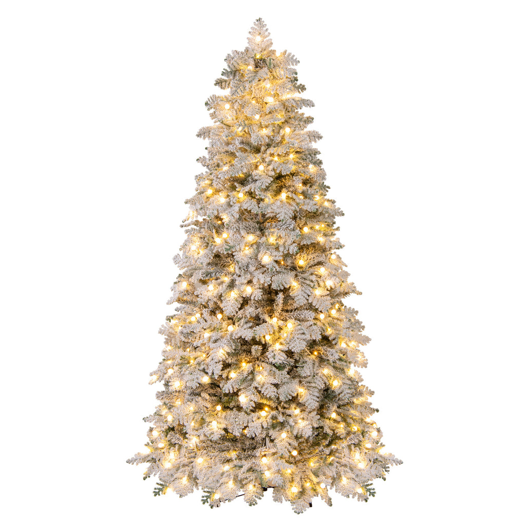 12 Feet Tall Pre-Lit Artificial Christmas Tree Outdoor Indoor Slim Pencil Tree with Lights - Variation of 12 Feet