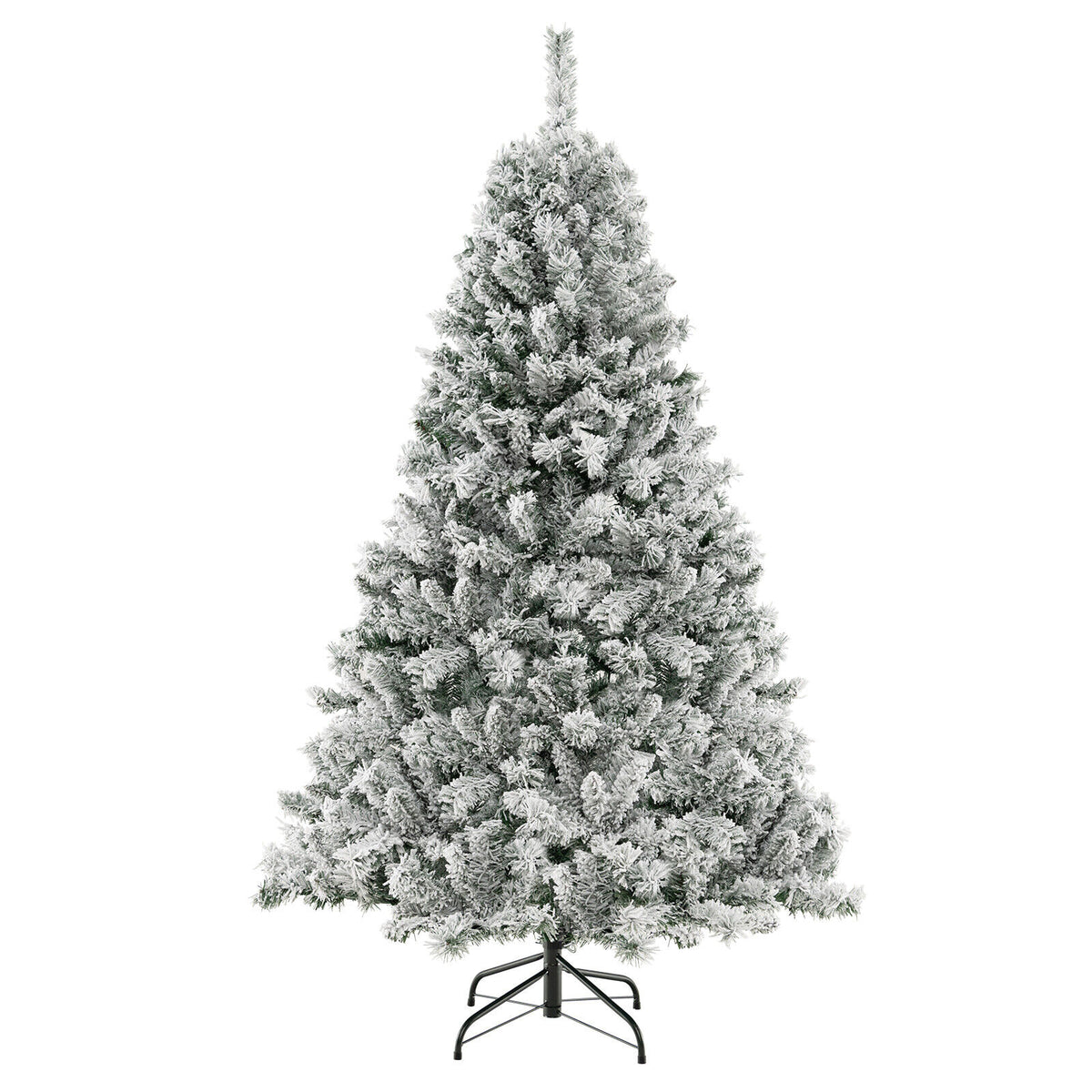 6 Feet Artificial Christmas Tree - Quick Auto-Expand Design with LED Lights