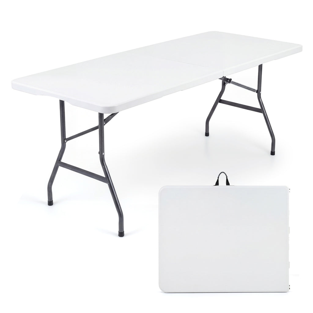6 FT Plastic Fold-in-Half Camping Table