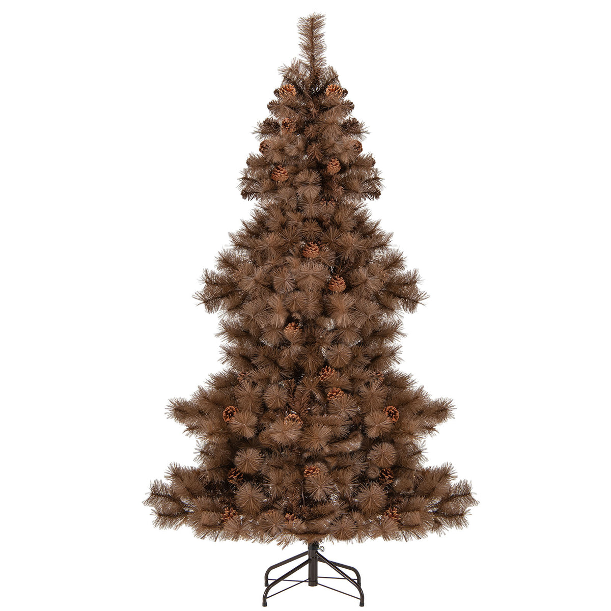 6 Feet Artificial Christmas Tree with 493 Tips & LED Lights - Home Holiday Decor