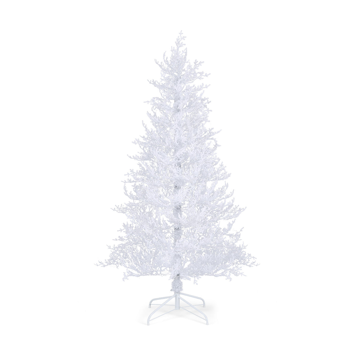 6/7 Feet Pre-lit Christmas Tree with 280 Warm White LED Lights & 8 Lighting Modes
