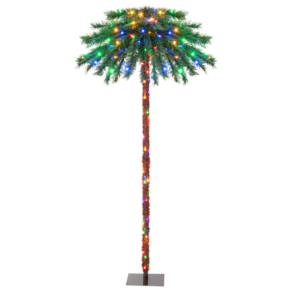6 Feet Pre-Lit Artificial Tropical Christmas Palm Tree with Multi-Color Lights - Variation of THIS Listing