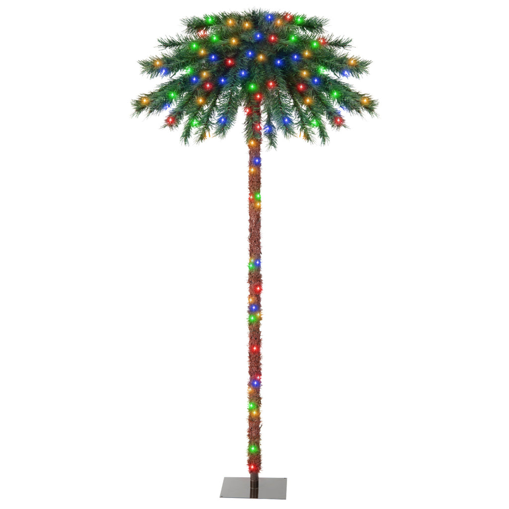 6 Feet Pre-Lit Artificial Tropical Christmas Palm Tree with Multi-Color Lights - Variation of THIS Listing