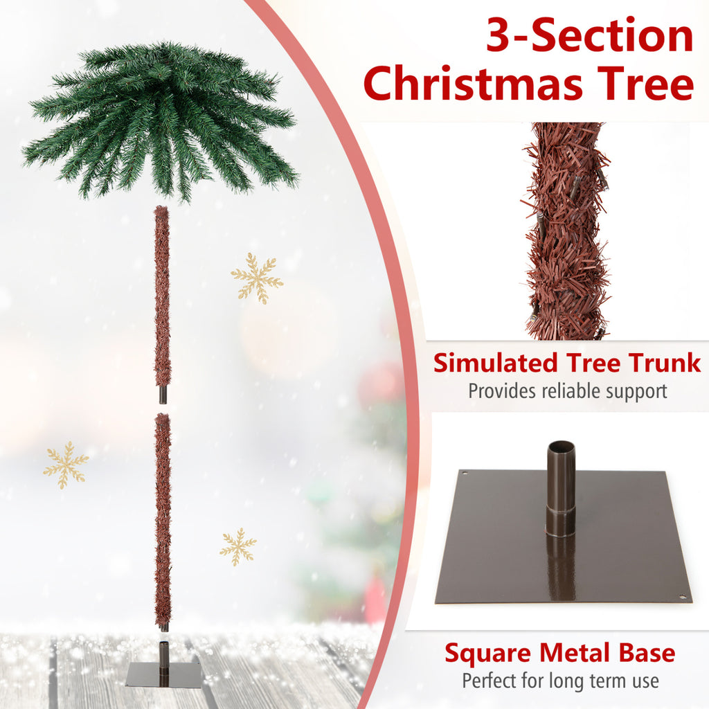 6 Feet Pre-Lit Artificial Tropical Christmas Palm Tree with Multi-Color Lights - Variation of THIS Listing