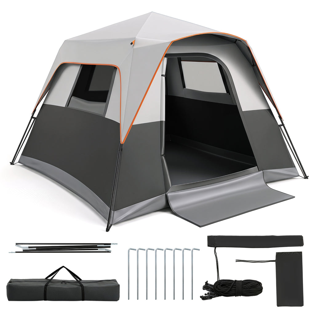 6-Person Outdoor Camping Tent Blackout Easy Setup Instant Cabin with
