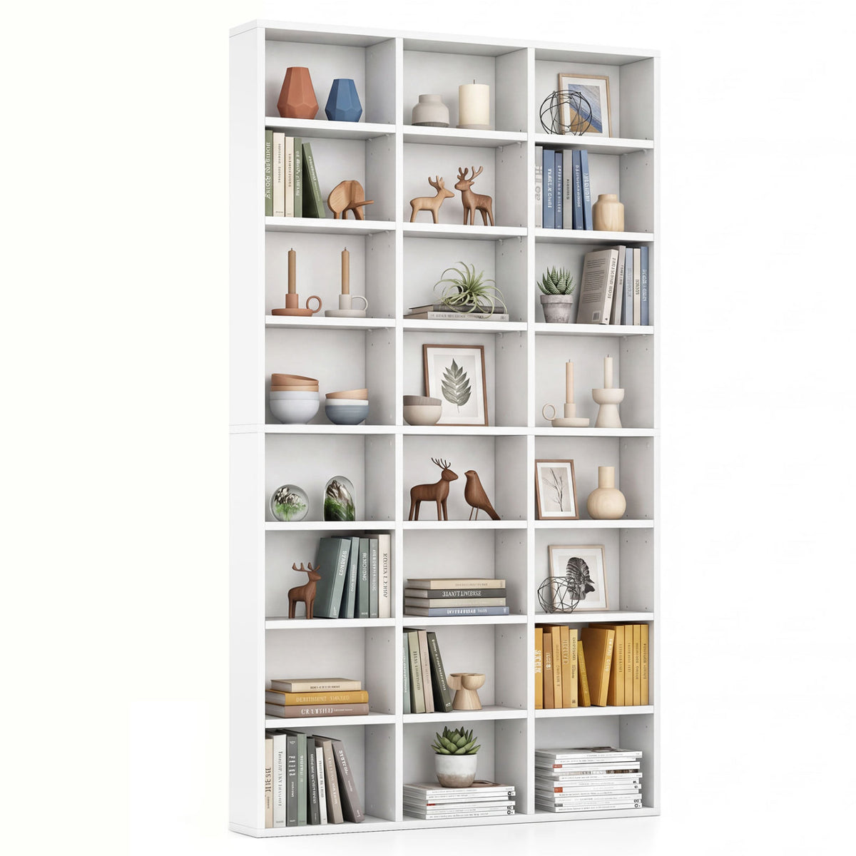 70 Inch Tall Bookshelf 24 Cube Storage Organizer with Adjustable