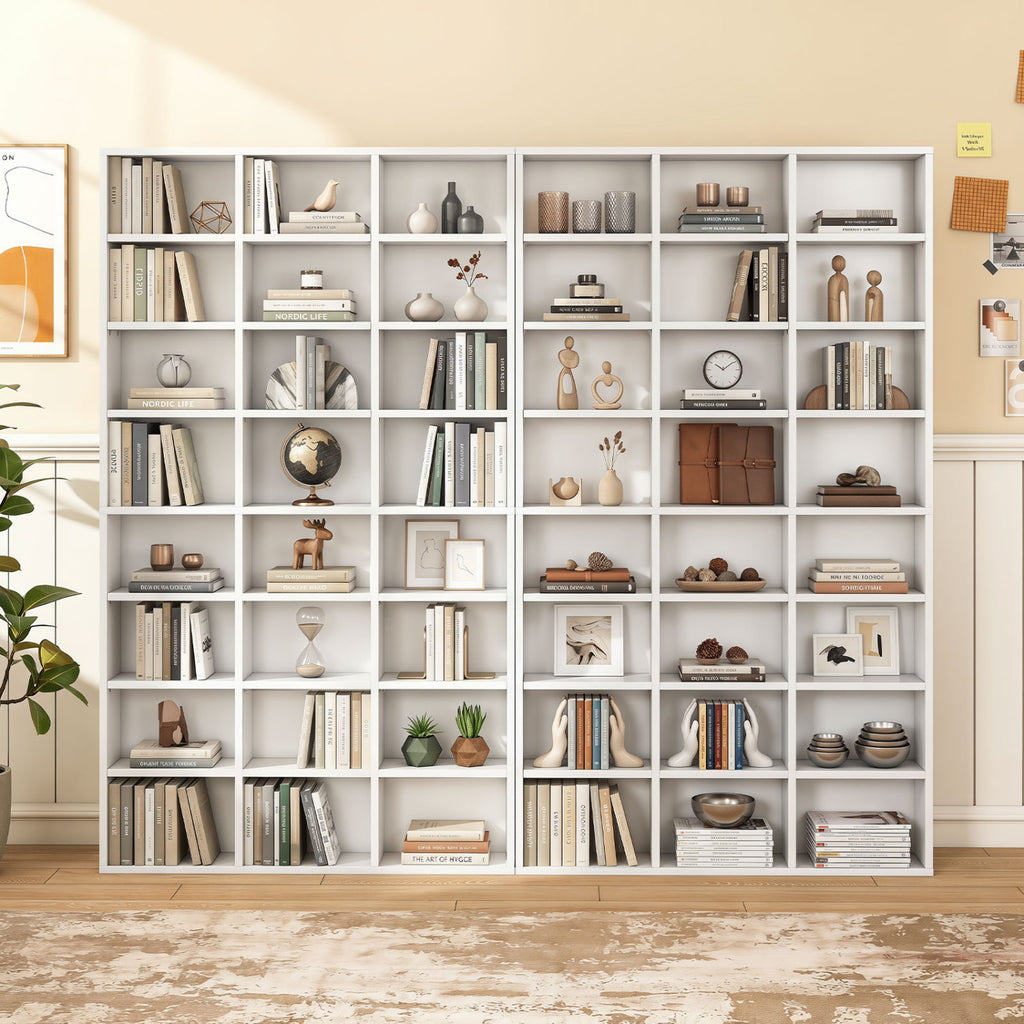 70 Inch Tall Bookshelf 24 Cube Storage Organizer with Adjustable