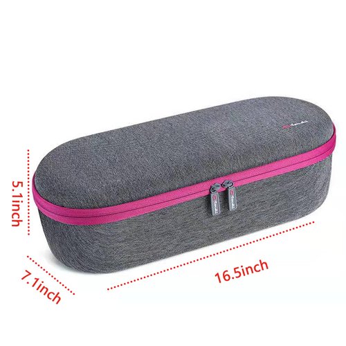 SANXIULY Travel Carrying Case for Dyson Supersonic Hair Dryer Compatible with Dyson HD15 HD08 HD07 HD03 HD01 Grey