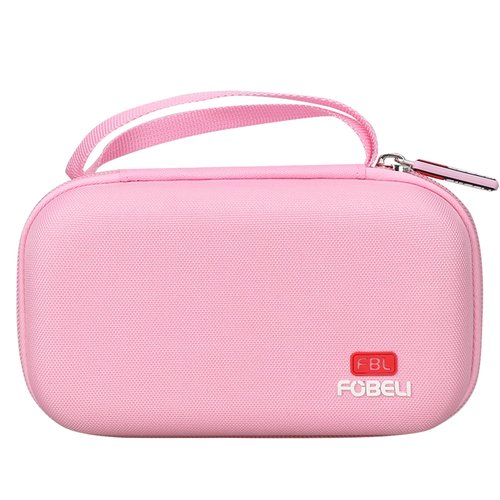 FBLFOBELI Hard Travel Case for NuFACE Mini/MINI+ Starter Kit, Hunvva EP-300 Mini Microcurrent Facial Device (Case Only) (Pink)