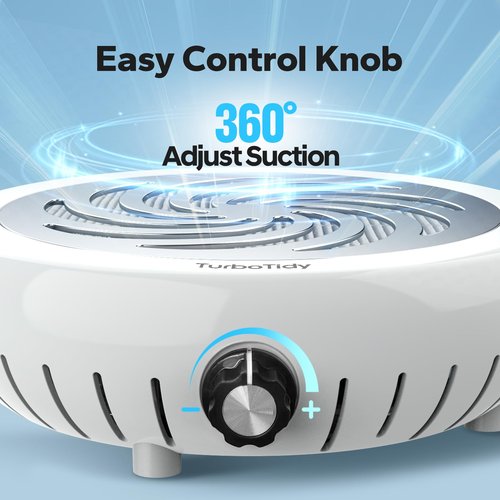 TurboTidy Nail Dust Collector, Nail Stuff with Adjustable Suction, Reusable Filter Nail Vacuum Machine for Acrylic Nails, Gel Nails, Nail Supplies, and Home Salon