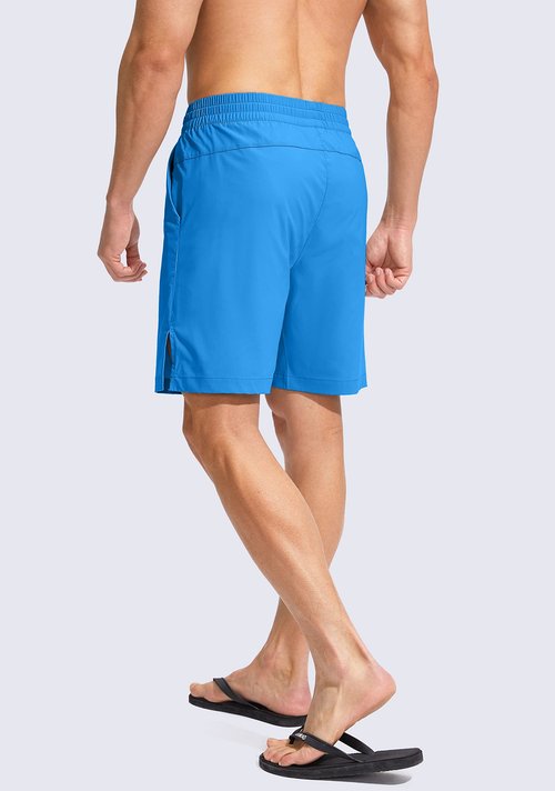 G Gradual Men's Swim Trunks Quick Dry Bathing Suit Beach Board Shorts for Men with Zipper Pockets and Mesh Lining(Blue,S)