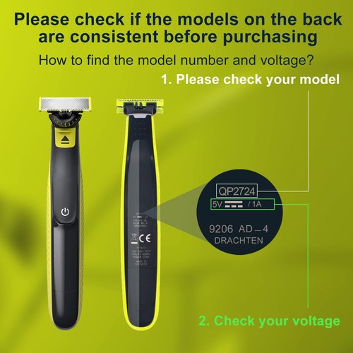 BENSN 5V1A Charger Compatible with Philips Norelco One Blade QP2724 QP2834 QP1924, Fit for Phillips QP6542 QP6552 QP4631 QP6507 QP6552 QP4530 MG5910 MG7910 MG9510 Electric Trimmer Charging Cord