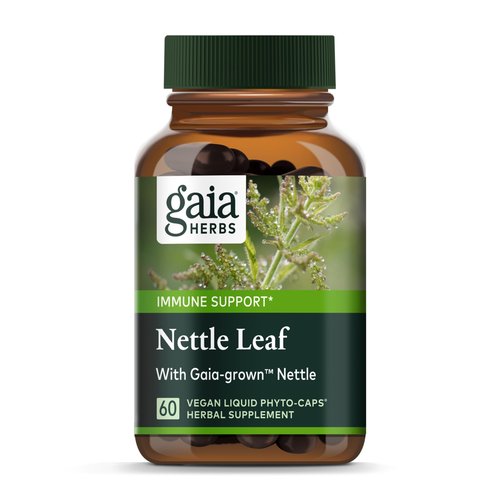 Gaia Herbs Stinging Nettle Leaf - Respiratory & Immune Health Support* - Supplement with Stinging Nettle Leaf Extract - Vegan, Gluten-Free, Soy-Free - 60 Liquid Phyto-Caps (30 Servings)