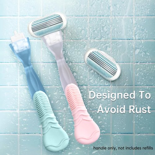 TEITEAI 2 Pack Replacement Razor Handle Compatible with Venus only, Pink