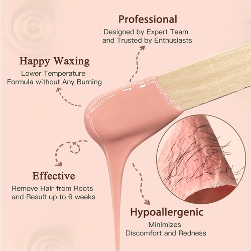 Bouvetan Hard Wax Beads 2.2 lbs, 10 Pack Variety Wax Beans for Hair Removal, Sensitive Skin, Ideal for Face, Eyebrows, Bikini, Underarms, Legs, Brazilian Waxing and Full Body