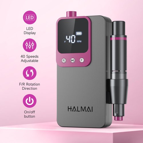 Electric Nail Drill Professional,Handheld UV Nail Lamp for Gel Polish,Home Nail Salon Tool Set