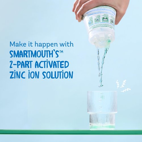 SmartMouth Activated Dry Mouth Mouthwash, Dry Mouth and Bad Breath Relief, Mint, 16 fl oz, 1 Pack