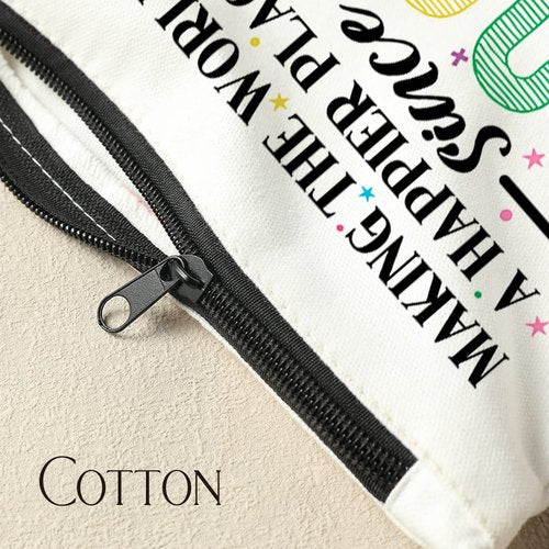 NBIAN 21th Birthday Gifts for gril, Funny 21 Year Old Makeup Bag, Thank You for Being Awesome Makeup Bags for gril, Her, Sister, Daughter, Niece, Making The World a Better Place Since 2004