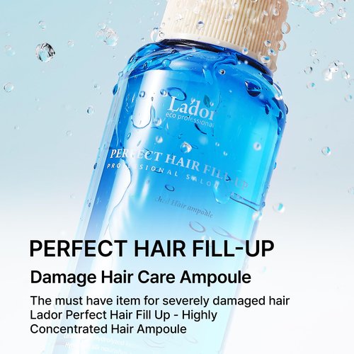 LADOR Perfect Hair Fill-Up Intensive Keratin Deep Conditioner Hair Treatment Collagen Protein Effective Hair Mask Pack for Color Treated Dry Fine Thin Hair Care Korean