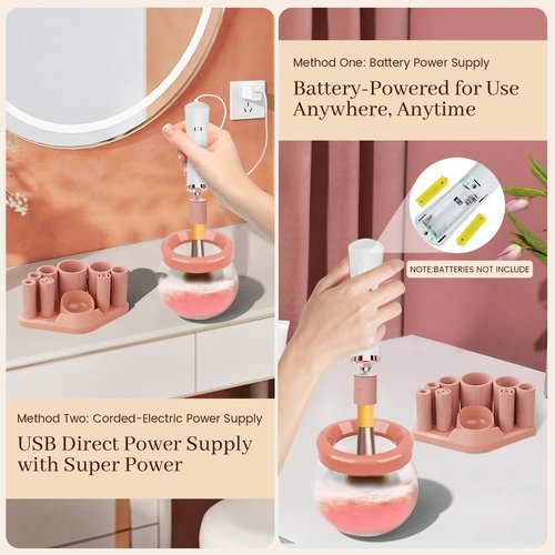 RICRIS Makeup Brush Cleaner Machine and Shampoo