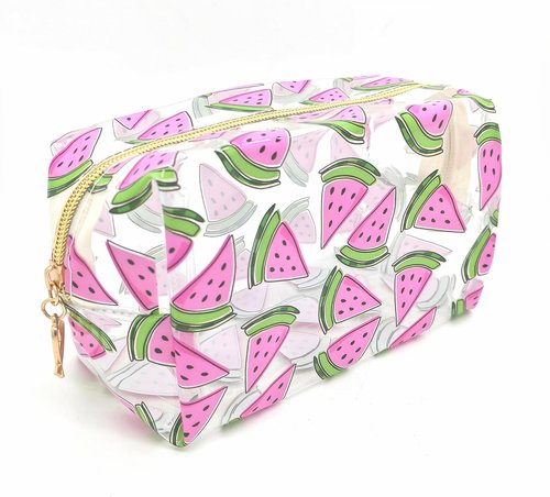 Small Cosmetic Bag Clear Makeup Bag Travel Make Up Organizer Case Women Printed Waterproof Toiletry Bag Square Pouch for Transparen Purse for Cute Pouch