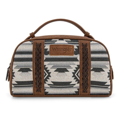 Montana West Wrangler Makeup Bags for Women Portable Aztec Toiletry Bag Southwestern Travel Cosmetic Organizer for Gift