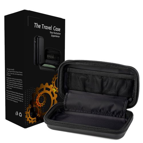 WIZONER Trimmer Case, Razor Storage Bag Shaver Travel Hard EVA Box for Electric Trimmer and Accessories - Case Only (Black)