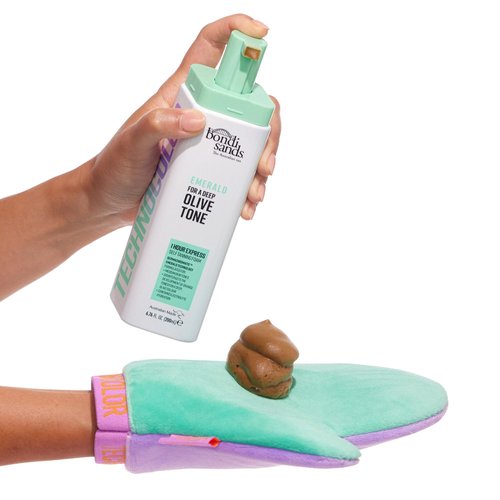 Bondi Sands Technocolor Emerald Value Kit | Includes Lightweight Sunless Foam + Reusable Mitt for a Flawless Finish ($34 Value)