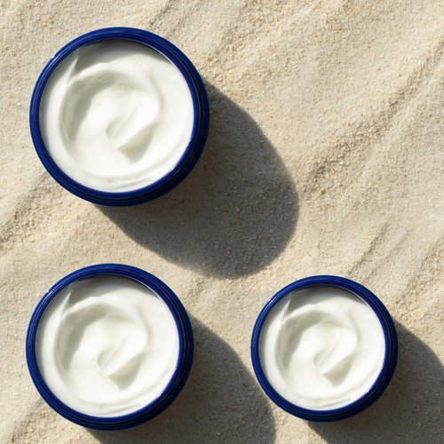 IRON BILL 1 Oz Blue Round Glass Jars with Inner Liners and Black Lids(24PCS) Empty Cream Containers Refillable Cosmetic Vials for Cosmetics, Lotions, Ointment, Body Scrubs & Balms