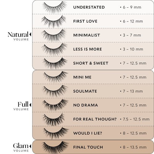 Velour Effortless Lashes, Natural Looking False Eyelashes, Fluffy & Lightweight No Trim Eyelashes, Reusable Fake Lashes For All Eye Shapes, Vegan & Cruelty-Free, Lash Glue not Included (Would I Lie?)