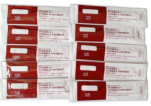 Latest Date 200 Packets Microblading Permanent Aftercare Healing Ointment, Tattoo Cream Vitamin A & D Anti Scar Scald Repair Gel, for Body Art Makeup Eyebrow Supplies;