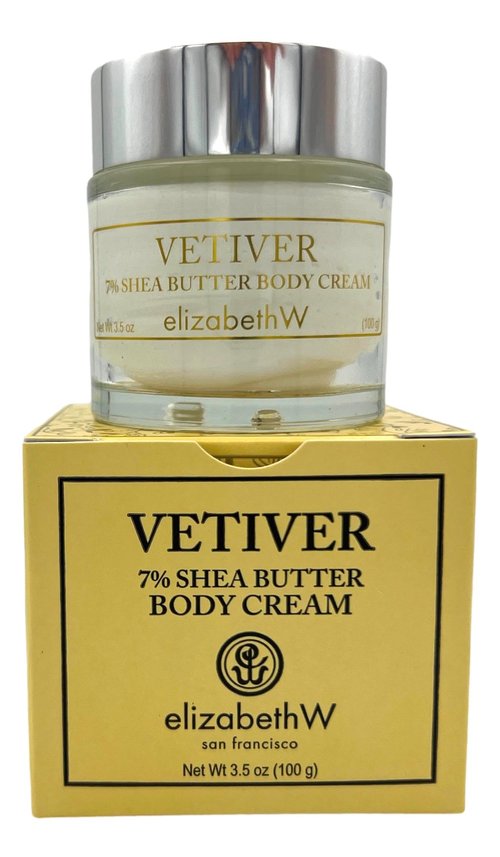 elizabeth W Vetiver Body Cream, 3.5 Ounces