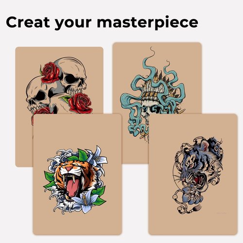 3mm Tattoo Practice Skins - 15-Pack Professional Thick Silicone Sheets (5.6"x7.5") - Realistic Tattoo Skin for Training, Perfect for Beginners & Artists - Durable Fake Skin for Machine Practice
